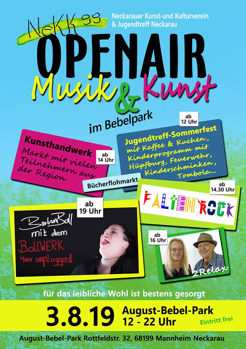 Vorderseite des Flyers